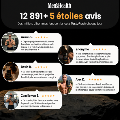 TestoRush | Votre dose quotidienne de soutien à la testostérone